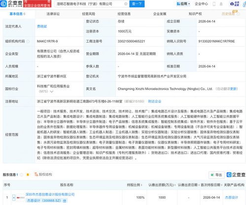 杰恩设计布局AI与芯片赛道，成立微电子科技子公司剑指系统集成服务